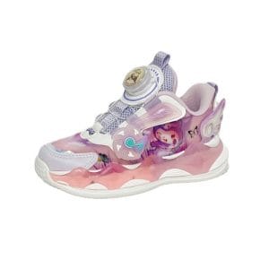 کفش دخترانه بچه گانه چراغدار فانتزی کرومی کد58