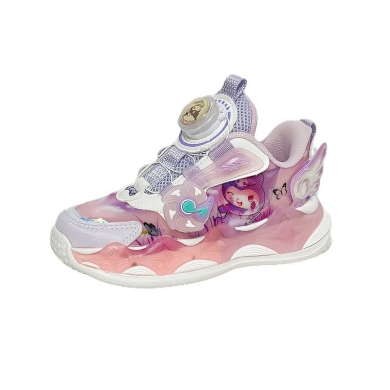 کفش دخترانه بچه گانه چراغدار فانتزی کرومی کد58