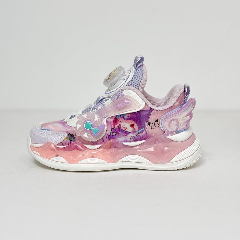 کفش دخترانه بچگانه چراغدار فانتزی کرومی کد58