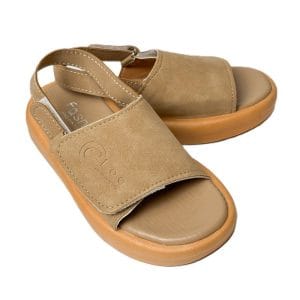 صندل بچه گانه دخترانه راحتی قهوه ای کد63