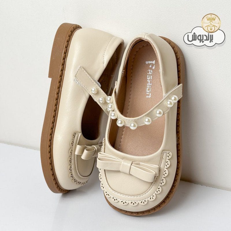 کفش چرم دخترانه شیک مجلسی